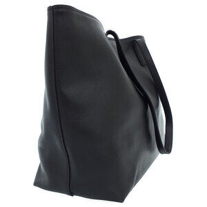 Prada black Calf Pocket Shopping Tote City leather